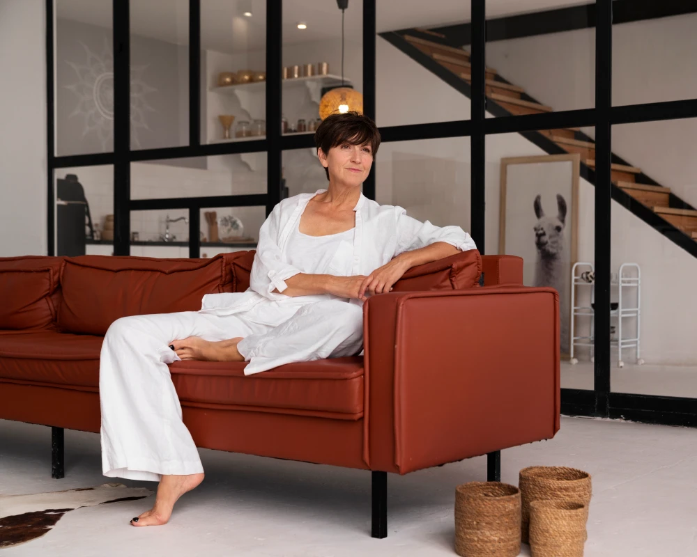 wood and rattan sideboard